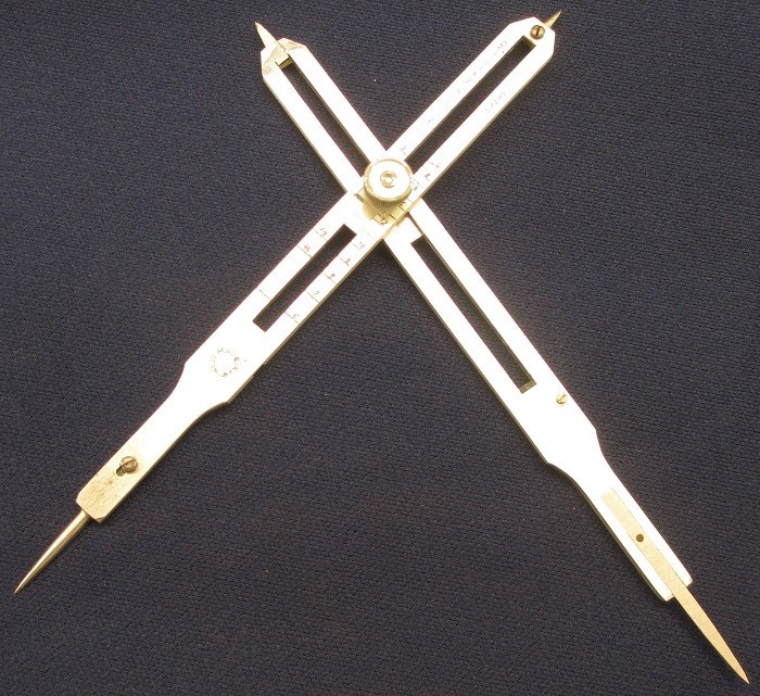 VINTAGE GERMAN PROPORTIONAL DIVIDERS DIE MAKER JEWELER GUNSMITH MACHINIST TOOL