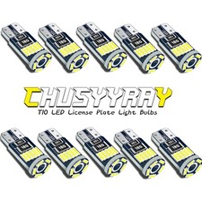 10X T10 194 168 W5W 2825 24H LED License Plate Interior Light Bulbs 6000K White