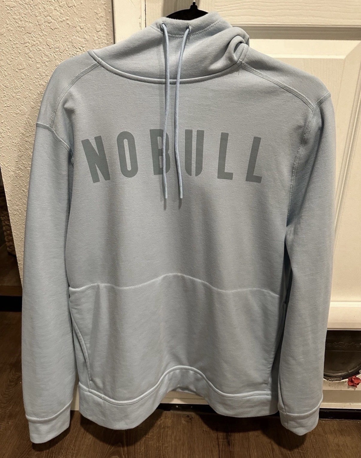 Nobull Men’s Medium Blue Ice Hoodie Pullover CrossFit Training Workout