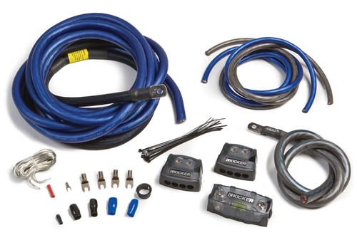 Kicker 46PKD1 Car Audio 1/0 Gauge OFC Dual Amp Amplifier Install Kit PKD1 Used