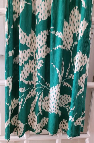 FAT FACE Aria Textured Leaves Green Midi Dress.Size UK 12/14 .RRP £69. *perfect* - Picture 8 of 22