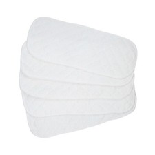 5Pcs Cotton Cloth Baby Diapers Inserts Liners 3 Layers Reusable Newborn Nappy J