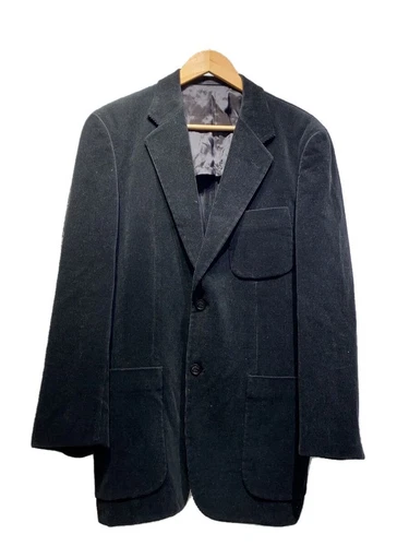 Giacca BURBERRY LONDON L BLK BBR07 104 08 cotone nero dal Giappone_285