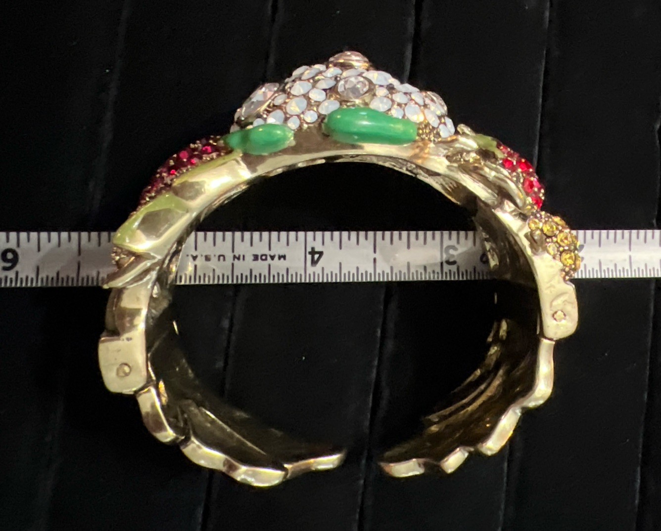 Heidi Daus Multi Colored Rhinestone Vegetable Bra… - image 21