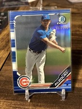 2019 Bowman Chrome Prospects Blue Refractor 37/150 Adbert Alzolay #BCP-159 q3y