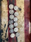 (13) Silver Mercury Dimes Assorted Dates .900 Silver.