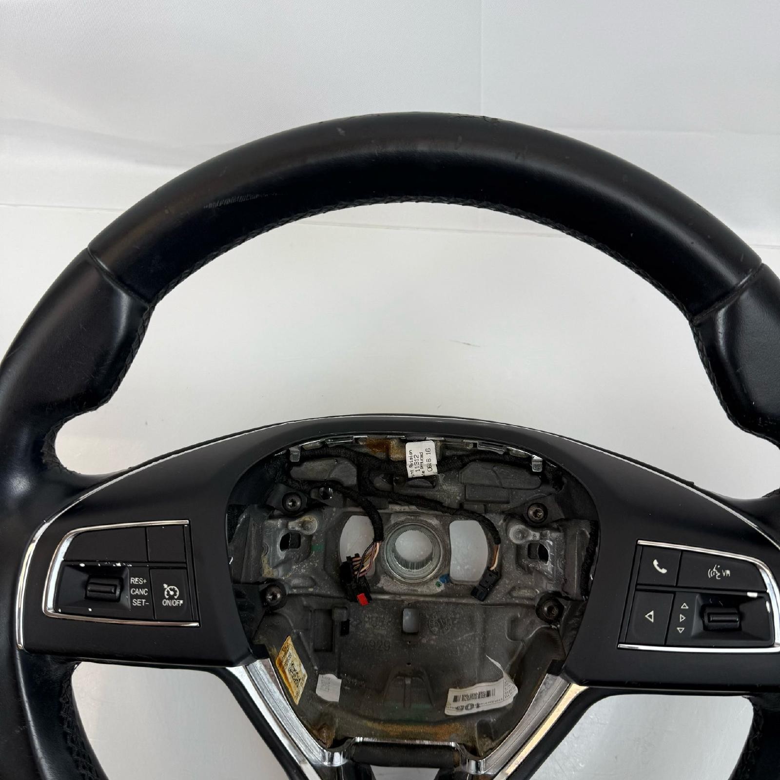 14-17 Maserati Ghibli OEM Black Steering Wheel Leather Controls 1033084XXXA