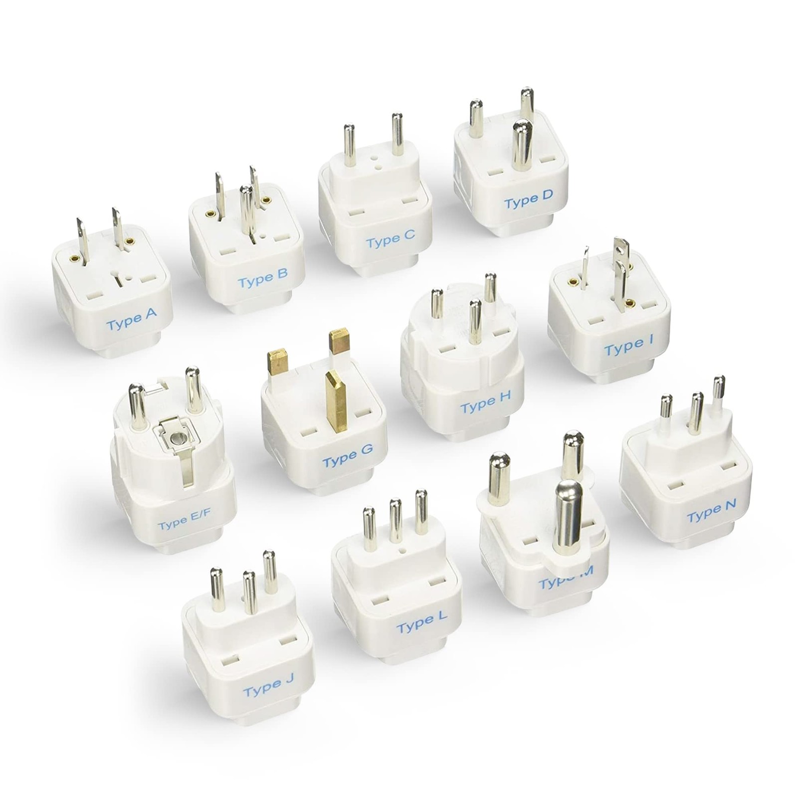 With Types A-m Plugs, Travel Plug Adapter Set Compatib...