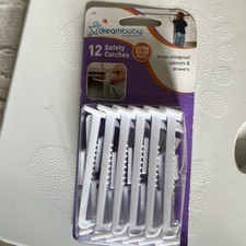 Cabinet Locks Child Safety Latches Baby Proof Lock Drawer Door 12 Pcs White Gift