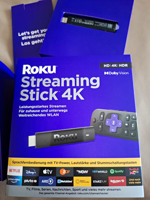 Roku Streaming Stick 4K Dongle 3820X 2160p HDR Dolby Vision Wi Fi HDMI 8GB