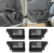 Front Rear Door Storage Pockets - 4PCS Stainless -JK Front Rear Door Pockets