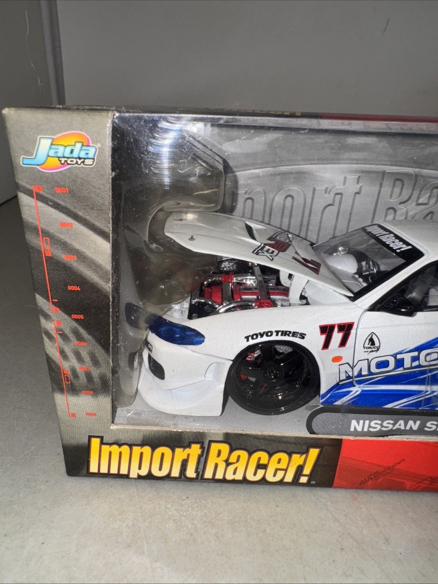 Jada Toys Nissan Silvia S15 White Motorex IMPORT Racer 1/24 NIB