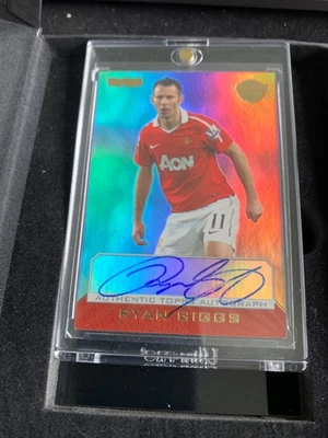 Topps Premier Gold Ryan Giggs ON CARD Autograph 108/607 Rare Man Utd - Image 1 of 4