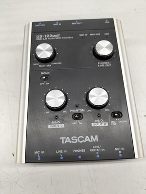 Original TASCAM US-122 MK2 USB Audio Midi Interface Aufnahme Heimstudio + Kabel