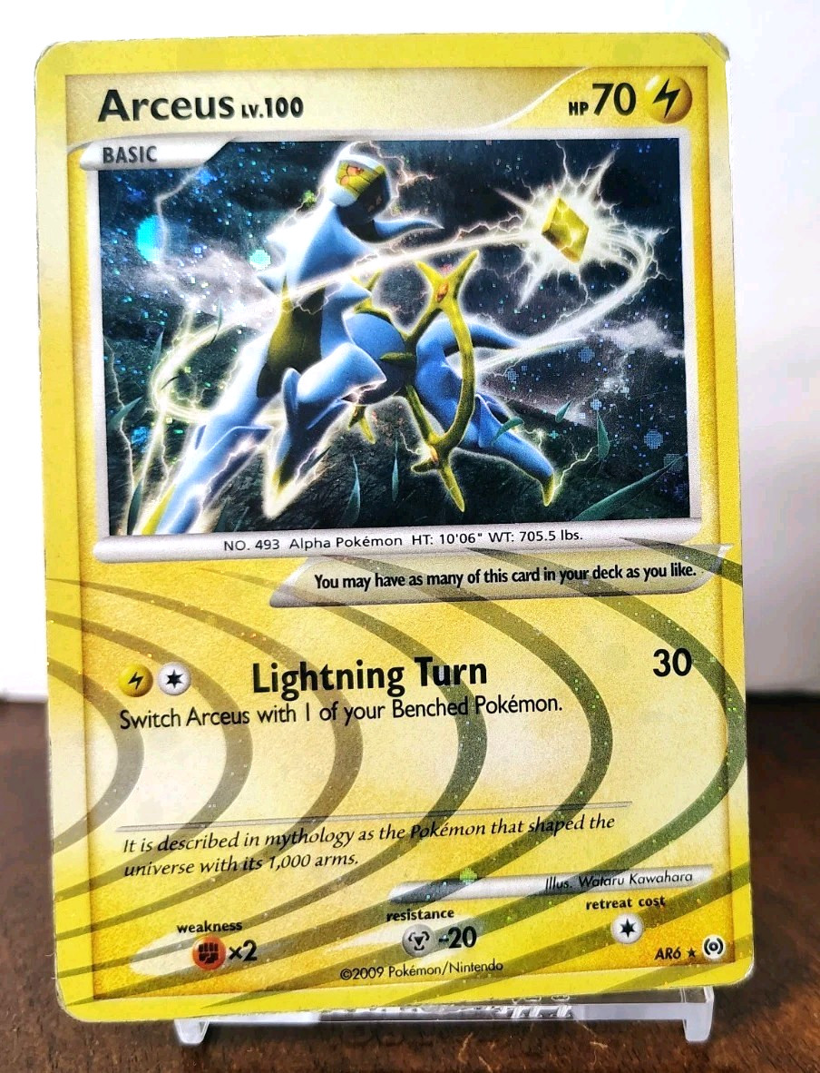 POKEMON ARCEUS LV.100 AR6 HOLO RARE ARCEUS MP-HP