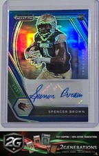 2021 Panini Prizm Draft Picks Blue Prizms Rookie Auto RC /149 Spencer Brown