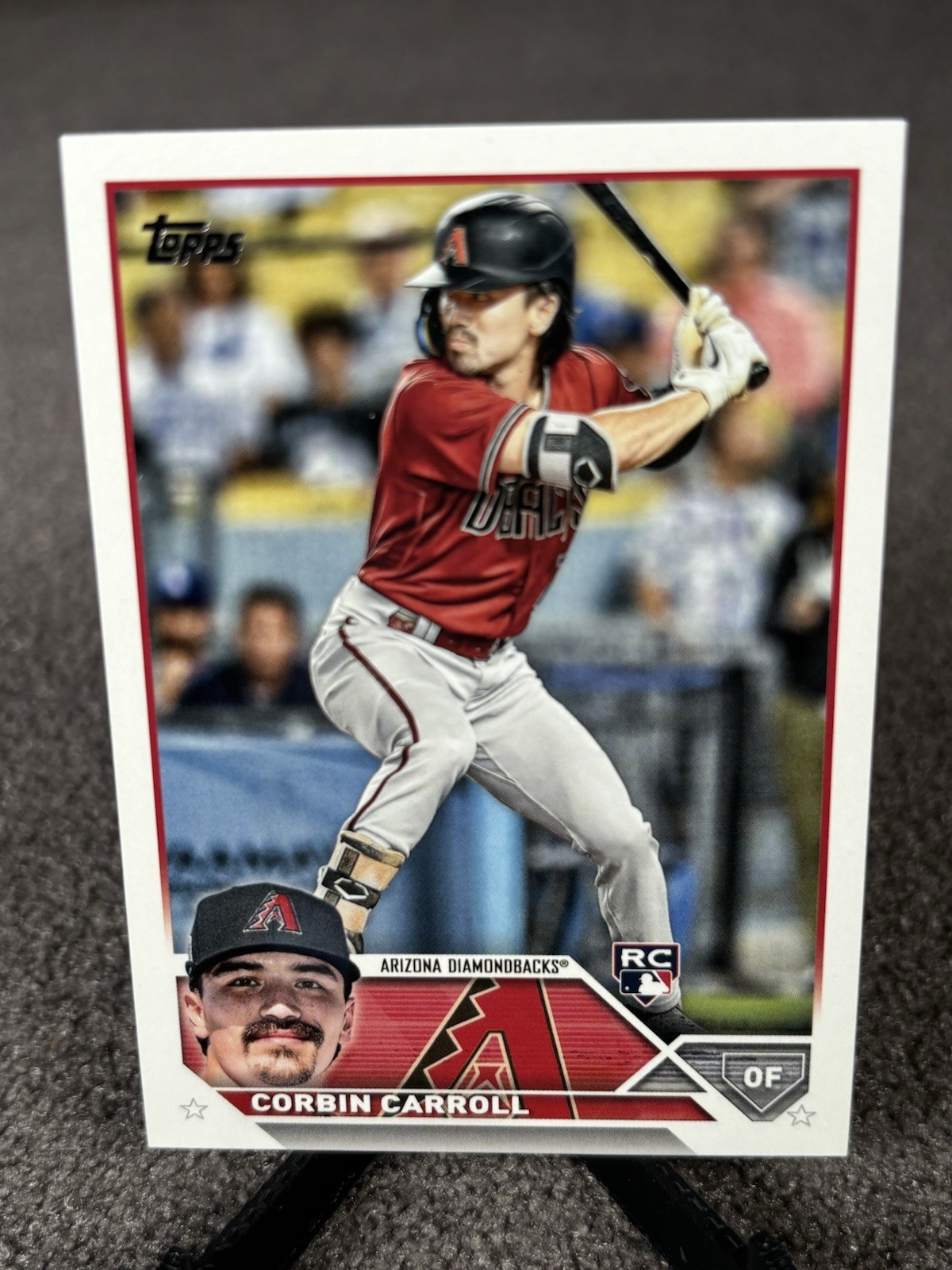 2023 Topps Series 2 Advanced Stats Back /300 Corbin Carroll #401 Rookie RC