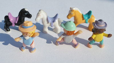 Mini Polly Pocket Happy Horses Pony PET PARADE  % Komplett Bluebird
