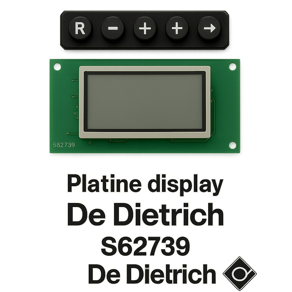 Carte afficheur De Dietrich S62739 pour un contrôle précis de chaudière MI