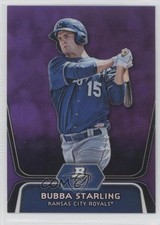 2012 Bowman Platinum Prospects Retail Purple Refractor Bubba Starling 0b0