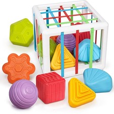 Montessori Toys 1 Year Old Multi Sensory Shapes Toddler Learning Gifts