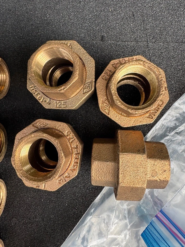 LOT 11* 3/4" 125# NPT Pipe {4} Unions {5} Tee's , + More * Forged Brass - Image 2 of 3
