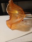 Vintage Fenton Marigold Carnival Glass Holly Berry Compote  — photo 8