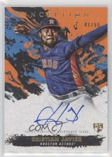 2021 Inception Rookie and Emerging Star Orange 41/50 Cristian Javier Auto 5m1