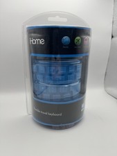 iHome Flexible Travel Keyboard Blue USB Plub-...