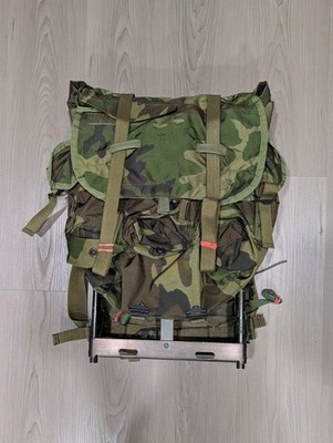 USGI Woodland Camo ALICE Radio Pack Complete LC-2 Frame Straps 5820-01-322-3477