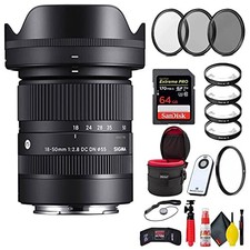 Sigma 18-50mm f/2.8 DC DN Contemporary Lens for Sony E  Accessories