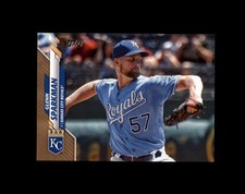 2020 Topps #679 Glenn Sparkman SN Kansas City Royals Gold