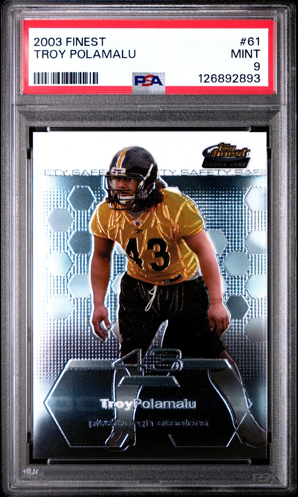 Troy Polamalu - 2003 Finest PSA 9