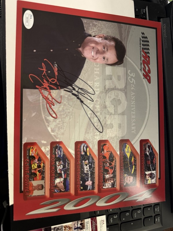 RICHARD CHILDRESS ***AUTOGRAPHED*** RCR RACING CUP SERIES HERO CARD JSA Coa