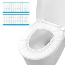 50 Pack Disposable Toilet Seat Cover Waterproof Non-Woven Fabric, Disposable ...