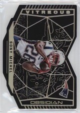 2018 Panini Obsidian Vitreous Die-Cut 93/100 Sony Michel #VI-9 10k8