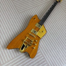 Ship from US 6strings Natural G6199 Electric Guitar Golden Bigsby System
