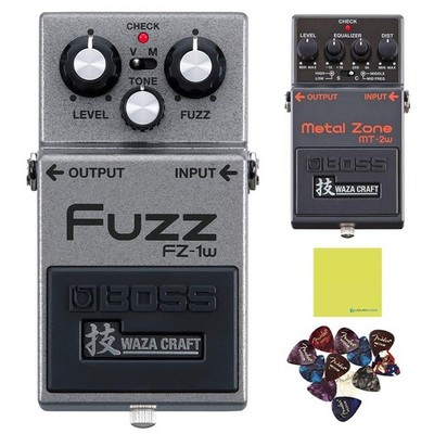 Boss FZ-1W Waza Craft Fuzz Pedal Bundle with Boss MT-2W Waza Metal Zone...