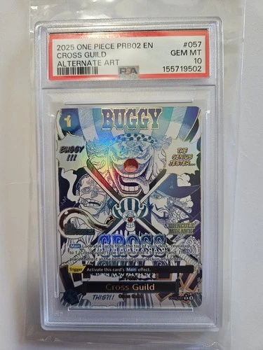 One Piece PRB02 English Cross Guild Alternate Art #OP09-057 PSA 10