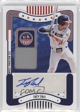 2024 Stars and Stripes Materials Signatures Trey Ebel (Blue Ink) Auto 0ud4