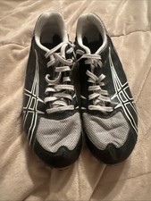 ASICS GY705 Track and Field Running Shoes Black White Size 8 Unisex