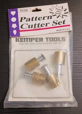 Vtg Kemper Tools Pattern Cutter Set Clay Cutters 3/4" Basic Set Made in USA