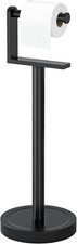 Heavy Duty Toilet Paper Holder Stand, Stable Weighted Base Toilet Paper Holder