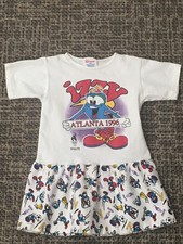 Vintage 1996 Atlanta Olympics Izzy Child Dress size 5/6 USA