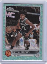 2021-22 Topps Chrome Overtime Elite #5 Bryce Griggs Aqua OTE Refractor #/199
