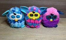3x Hasbro Furby Blue Waves , Blue Pink , Pink Purple Bundle READ DESCRIPTION