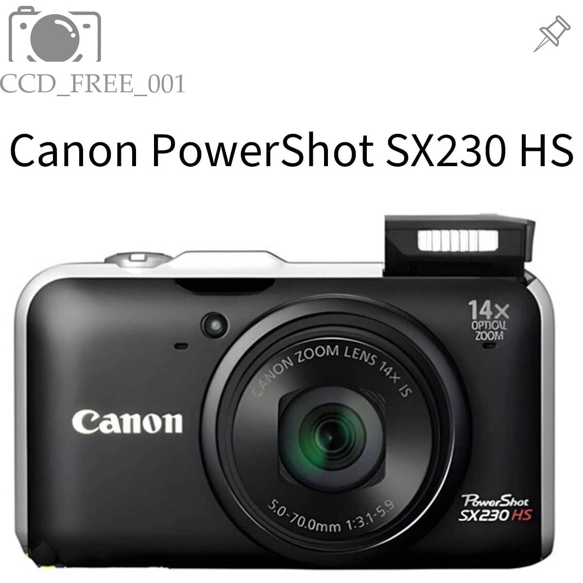 Canon PowerShot SX230 HS 12.1MP14x箱充電器付き Canon PowerShot SX230 HS 12.1MP Digital Camera - Black for sale