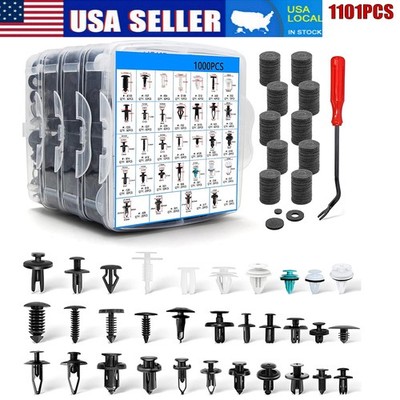 Car Retainer Clips 1101 PCS Car Door Panel Trim Clips Car Fastener Remover Kits