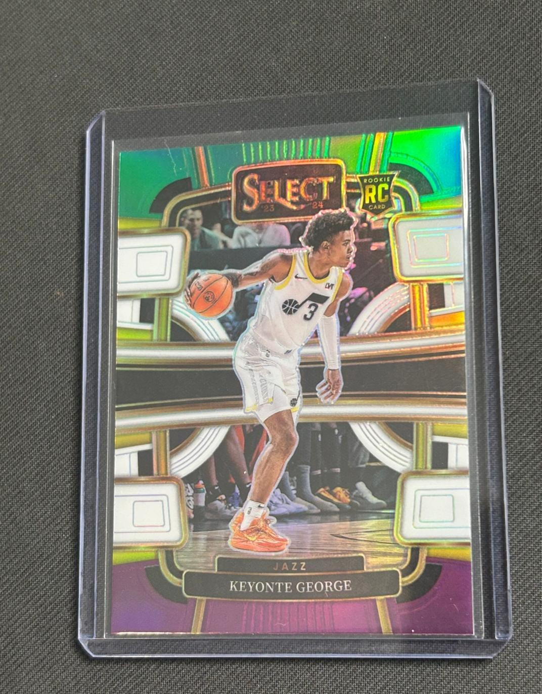 2023-24 Panini Select - Concourse Keyonte George #75 Green White Purple Prizm NM