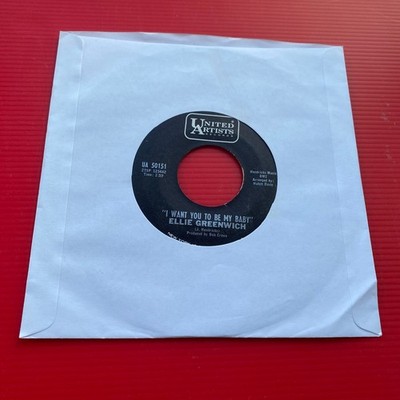 ELLIE GREENWICH I Want You To Be My Baby 1967 US 7'' vinyl single 45 record